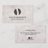 Chiropractische Logo  Chiropractor Visitekaartje (Voorkant / Achterkant)