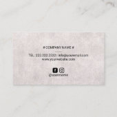 Chiropractische Logo  Chiropractor Visitekaartje (Achterkant)