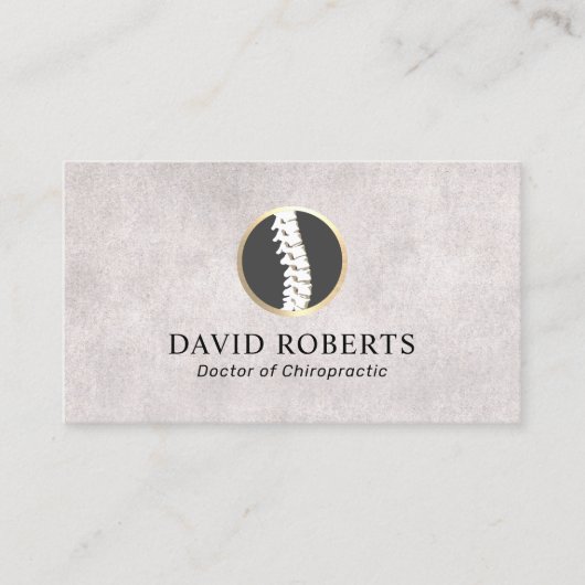 Chiropractische Logo  Chiropractor Visitekaartje (Voorkant)