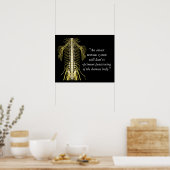 Chiropractische offertes en Gezegden Nerves Poster (Keuken)
