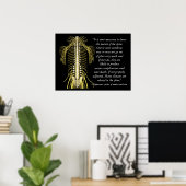Chiropractische offertes Hippocrates Poster (Thuiskantoor)