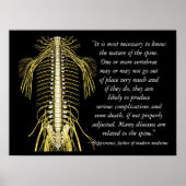 Chiropractische offertes Hippocrates Poster (Voorkant)
