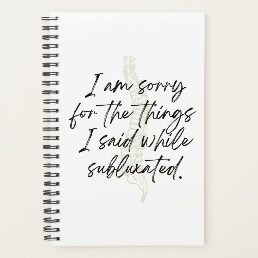 Chiropractische Planner, Chiropractic Gift, Chiro Planner (Voorkant)