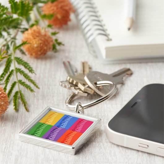 Chiropractische Pop Art Key Ring Sleutelhanger (Zijkant)