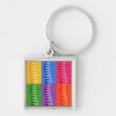 Chiropractische Pop Art Key Ring Sleutelhanger (Voorkant)
