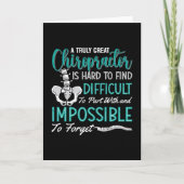 Chiropractische ruggengraat echt geweldig Chiropra Kaart (Voorkant)