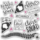 Chiropractische Stickers, Chiropractor, Sticker (Voorkant)