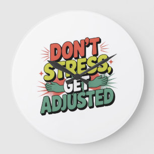 Chiropractische Stressverlichtingsrugaanpassing Ge Grote Klok