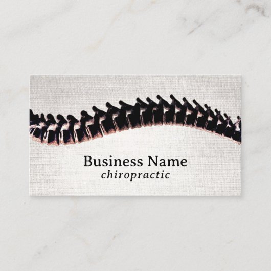 Chiropractische  therapeutische chipset visitekaartje (Voorkant)