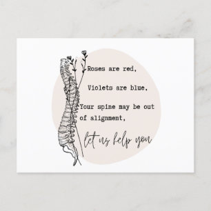 Chiropractische Valentijnsdag, Chiropractic, Chiro Briefkaart