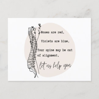 Chiropractische Valentijnsdag, Chiropractic, Chiro Briefkaart