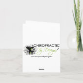 Chiropractische wervelkolom Pop Art Note Cards Kaart (Achterkant)