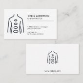 chiropractor | achterdiagram visitekaartje (Voorkant / Achterkant)