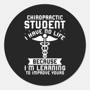 Chiropractor Afstuderen Chiropractie Student Gradu Ronde Sticker