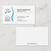 chiropractor | alternatieve geneeskunde | Ruggengr Visitekaartje (Voorkant / Achterkant)