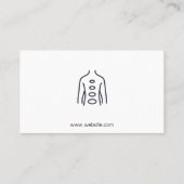 chiropractor | alternatieve geneeskunde | Ruggenme Visitekaartje (Achterkant)