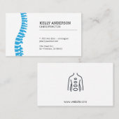 chiropractor | alternatieve geneeskunde visitekaartje (Voorkant / Achterkant)