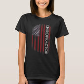 Chiropractor American Flag T-shirt (Voorkant)