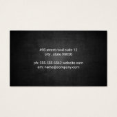 Chiropractor | Anatomie met rugbeenderen Visitekaartje (Achterkant)