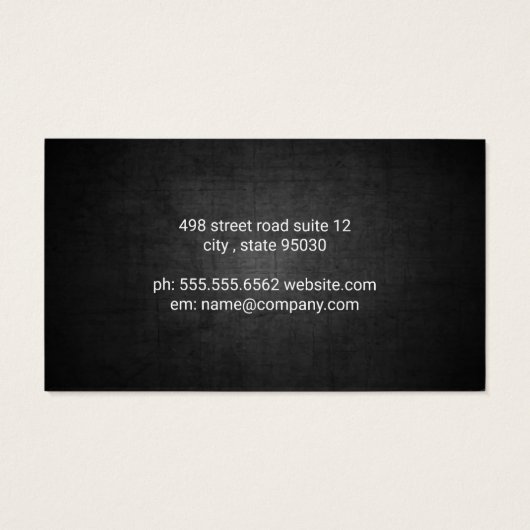 Chiropractor | Anatomie met rugbeenderen Visitekaartje (Achterkant)