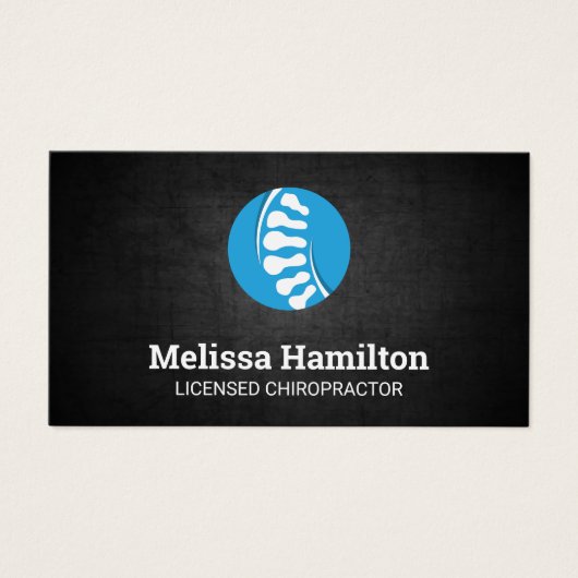 Chiropractor | Anatomie met rugbeenderen Visitekaartje (Voorkant)