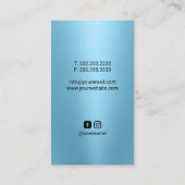 Chiropractor Anatomie Modern Blauw Chiropractie Visitekaartje (Achterkant)