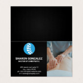 Chiropractor | Anatomie van het ruggenmergsnoer Visitekaartje (Buitenkant ongevouwen)