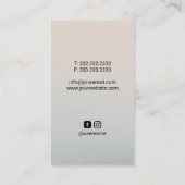 Chiropractor Anatomy Professional Visitekaartje (Achterkant)