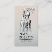 Chiropractor Anatomy Professional Visitekaartje (Voorkant)