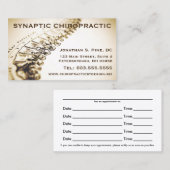 Chiropractor Appointkaarten Afsprakenkaartje (Voorkant / Achterkant)