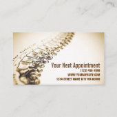 Chiropractor Appointment Card Afsprakenkaartje (Voorkant)