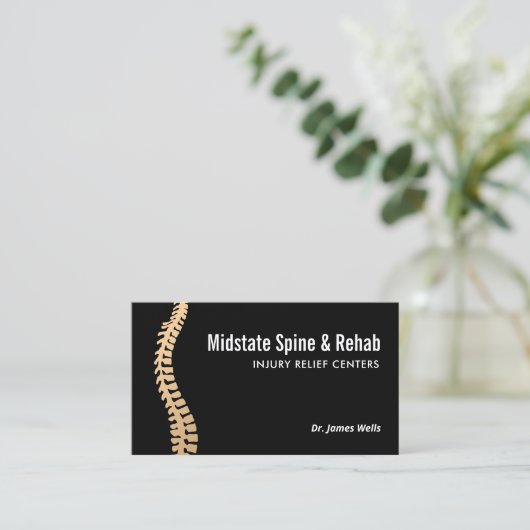 Chiropractor Appointment Reminder Bus Visitekaartje (Staand voorkant)