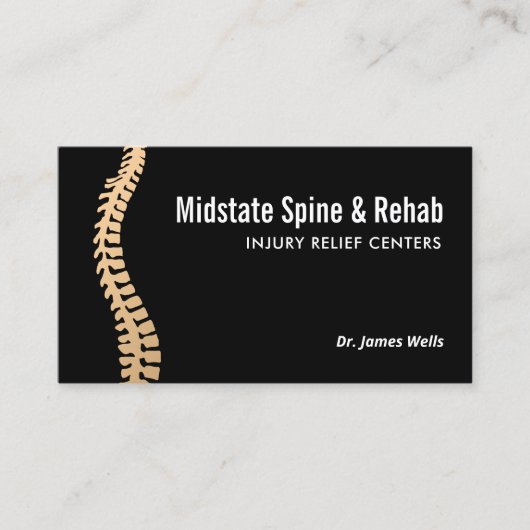 Chiropractor Appointment Reminder Bus Visitekaartje (Voorkant)