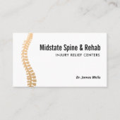 Chiropractor Appointment Reminder Bus Visitekaartje (Voorkant)