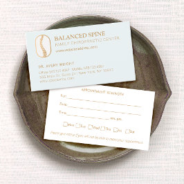 Chiropractor Appointment Reminder Visitekaartje