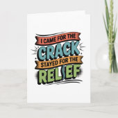 Chiropractor Back Relief Funny Gift Kaart (Voorkant)