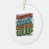 Chiropractor Back Relief Funny Gift Keramisch Ornament (Links)