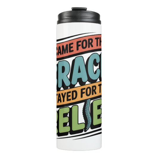 Chiropractor Back Relief Funny Gift Thermosbeker (Voorkant)