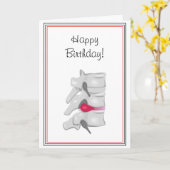 Chiropractor Back Surgeon Kaart (Gele Bloem)