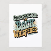 Chiropractor Back Whisperer Gift Idea Briefkaart (Voorkant)