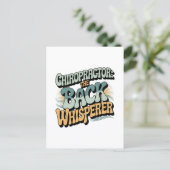 Chiropractor Back Whisperer Gift Idea Briefkaart (Staand voorkant)