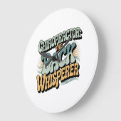 Chiropractor Back Whisperer Gift Idea Grote Klok (Hoek)