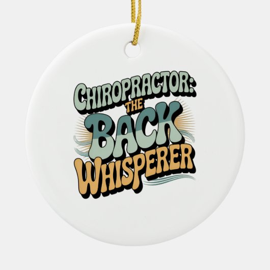 Chiropractor Back Whisperer Gift Idea Keramisch Ornament (Voorkant)