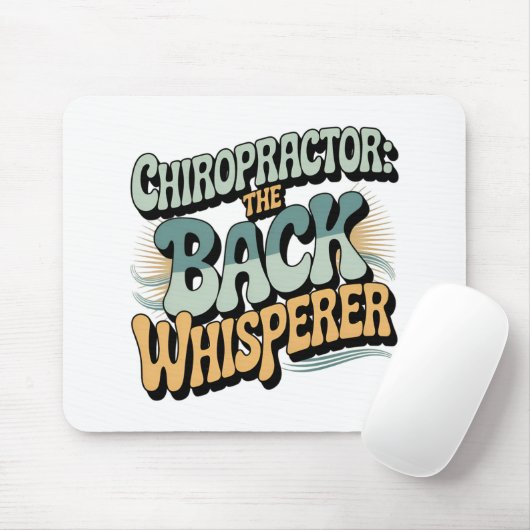 Chiropractor Back Whisperer Gift Idea Muismat (Met muis)