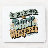 Chiropractor Back Whisperer Gift Idea Muismat (Voorkant)