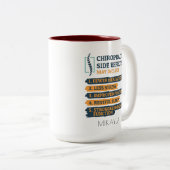 Chiropractor Birthday Gag Tweekleurige Koffiemok (Voorkant rechts)