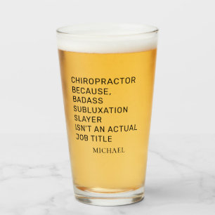 Chiropractor Botten Aanpasser Gepersonaliseerde Ga Glas