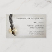 Chiropractor Business Card Visitekaartje (Achterkant)