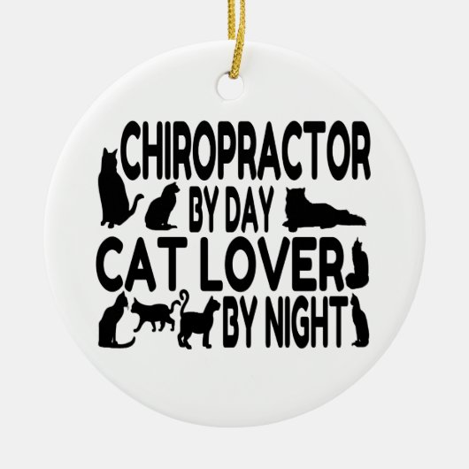 Chiropractor Cat Lover Keramisch Ornament (Voorkant)