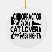 Chiropractor Cat Lover Keramisch Ornament (Achterkant)